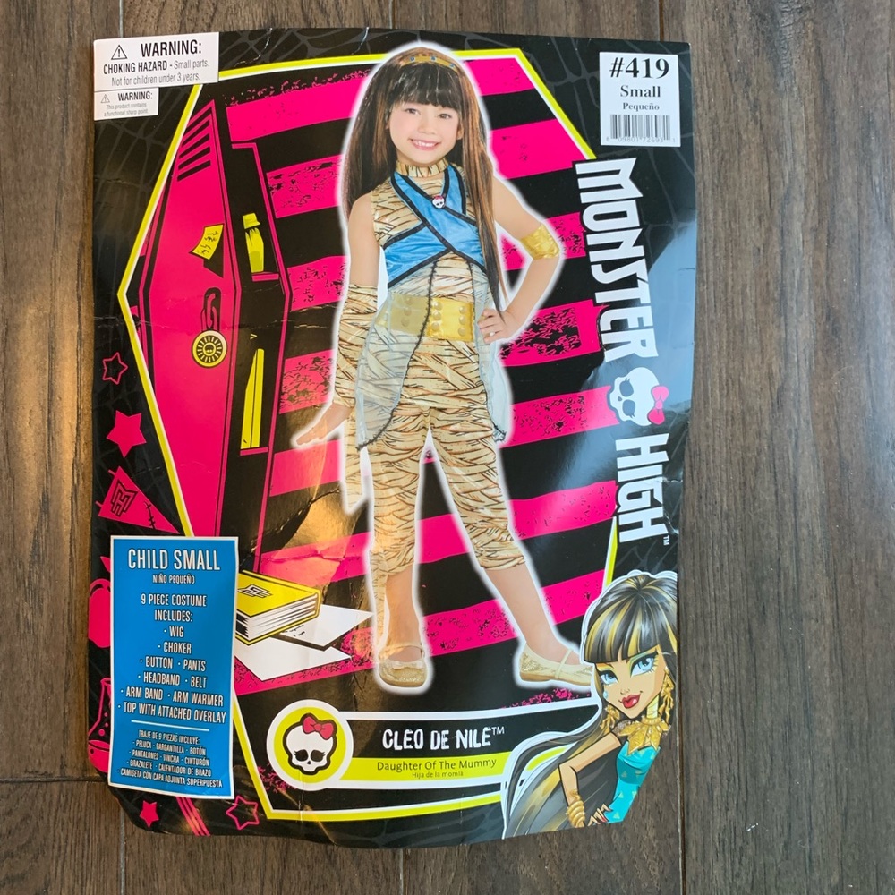 Monster High Halloween costume, small, Cleo De Nile
